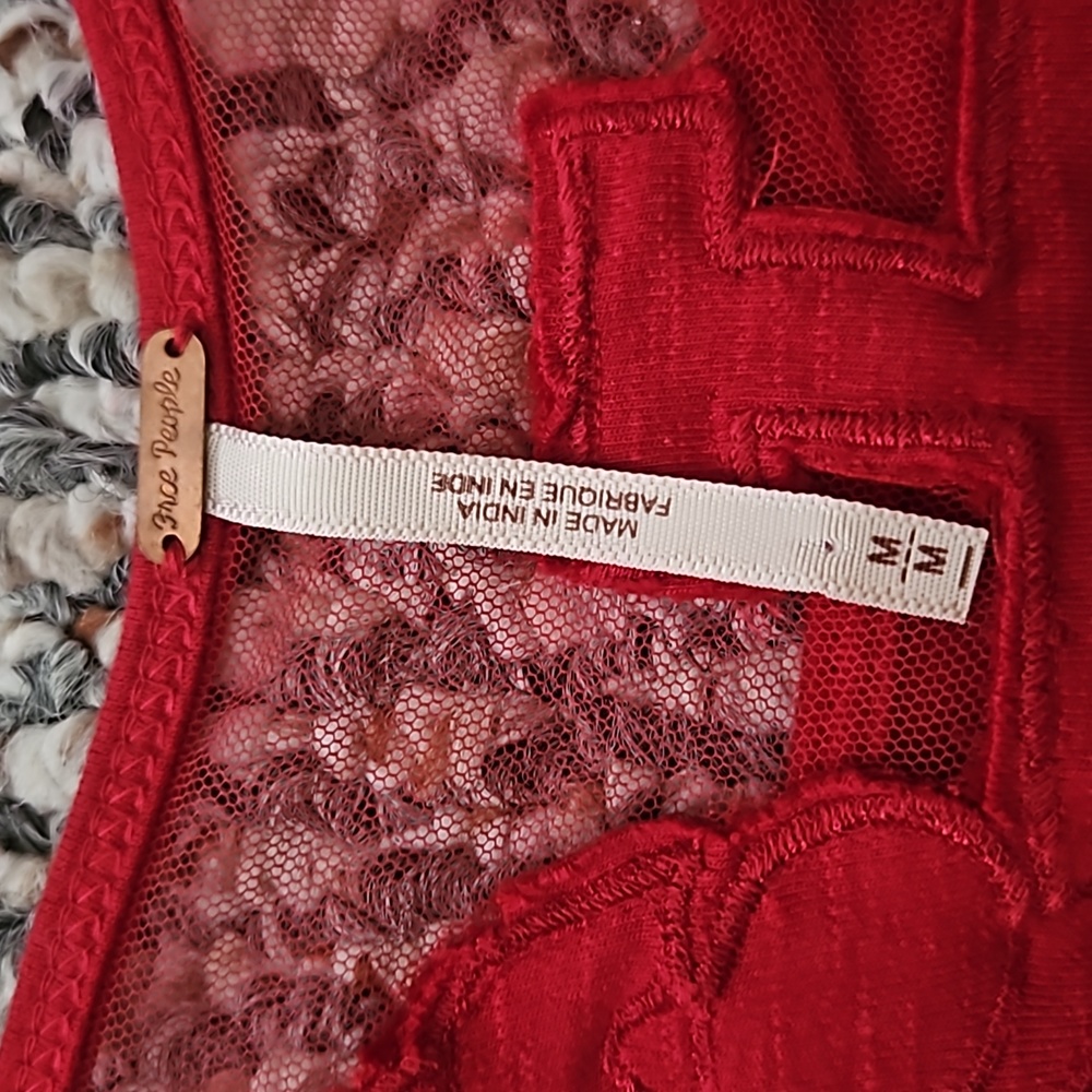 Medium red body con Free people dress